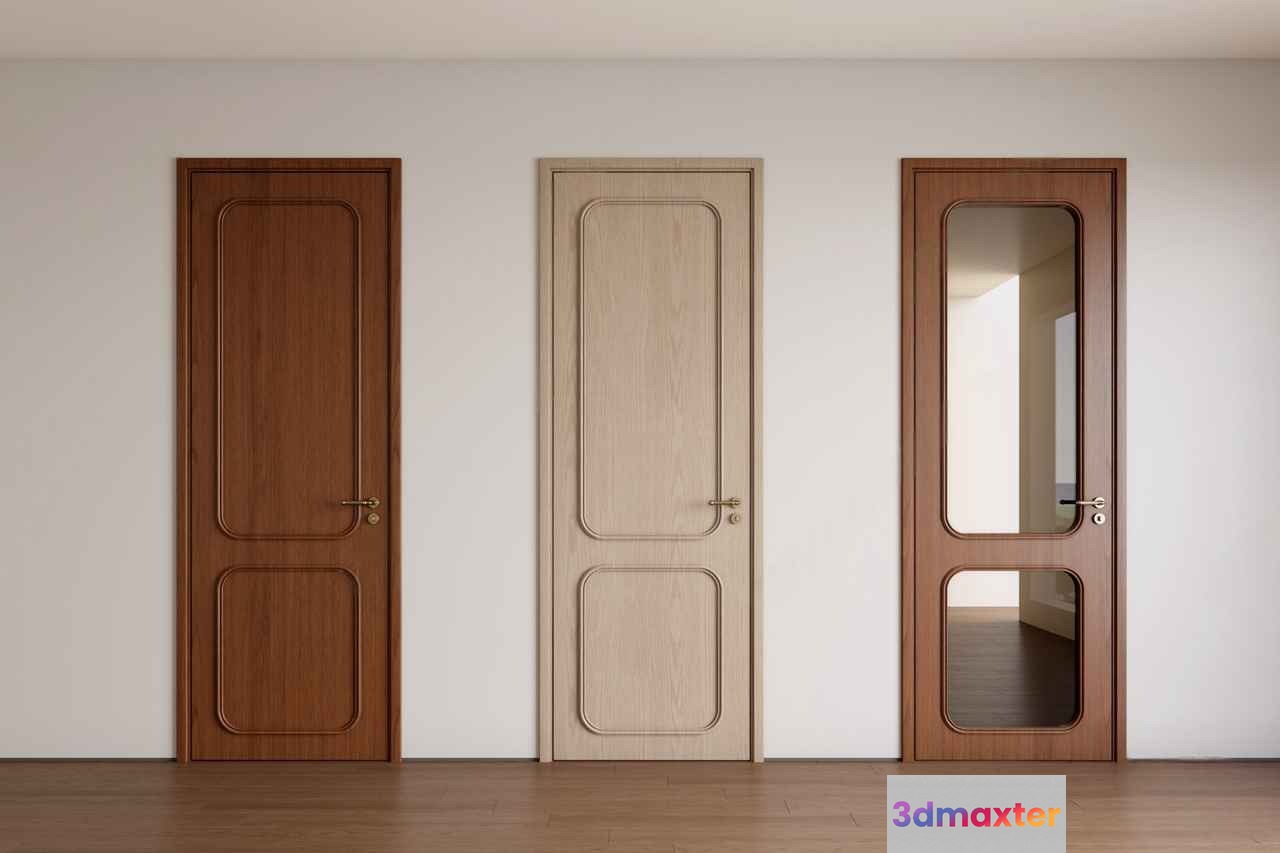 Three Doors 3D Model - 20917 - VRAY Render