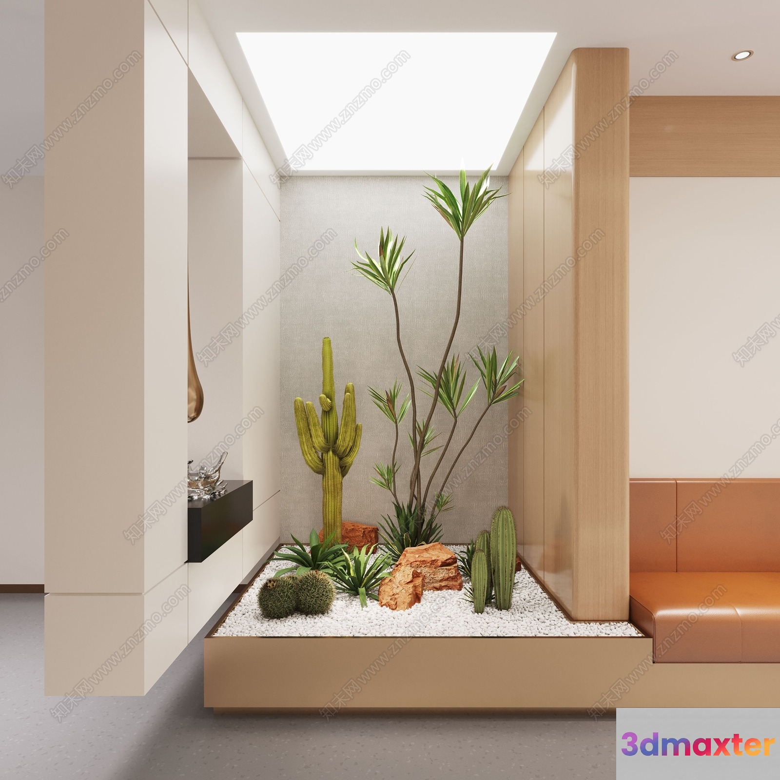 Modern Indoor Garden 3D Model - 22092 - VRAY Render