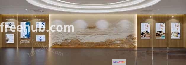 Modern Art Gallery 3D Model - 22027 - VRAY Render