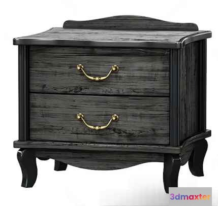 A Small Wooden Dresser 3D Model - 12041 - CORONA Render