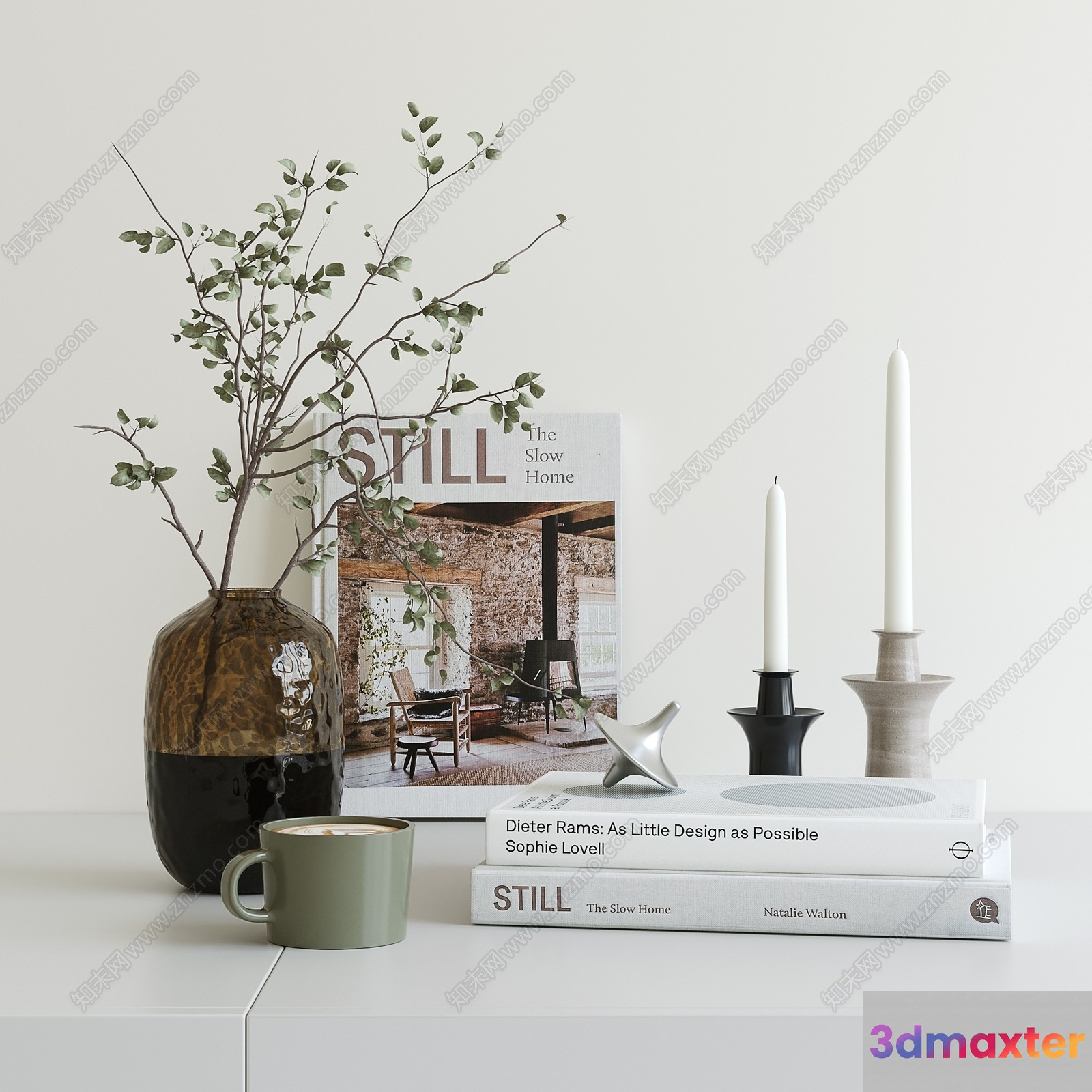 Modern Home Decor 3D Model - 4469 - VRAY Render