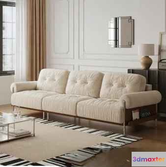 Modern Living Room 3D Model - 286 - VRAY Render