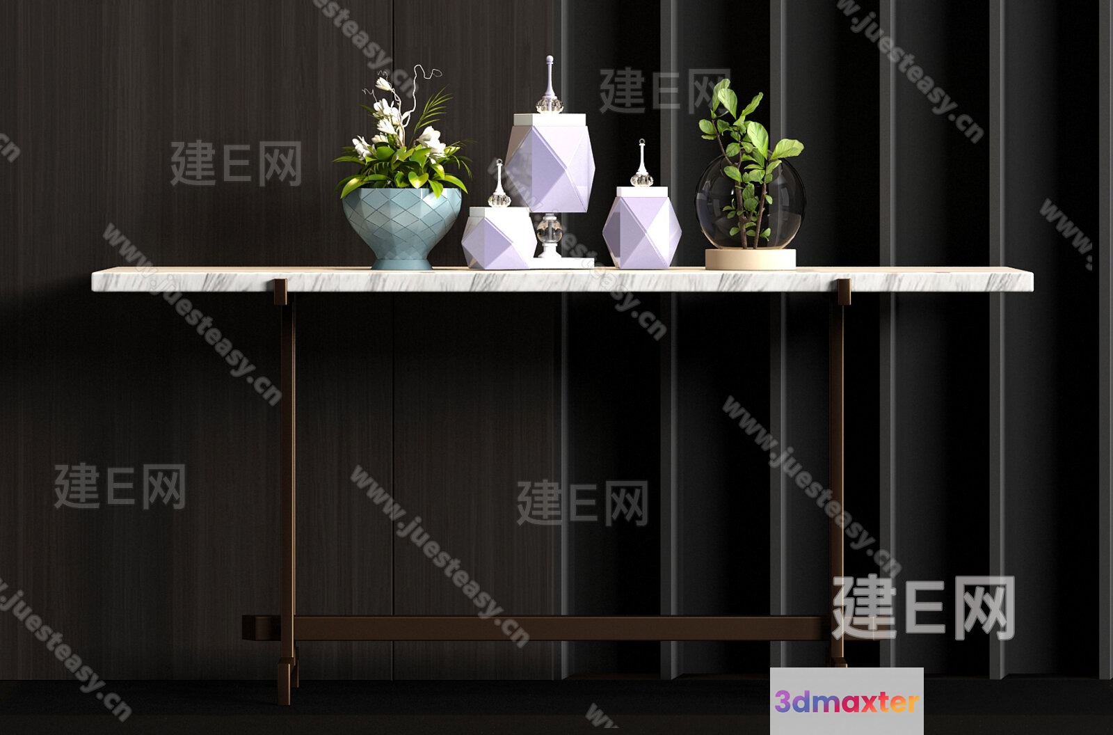 Modern Console Table 3D Model - 17674 - VRAY Render