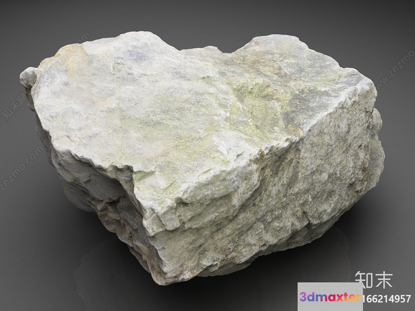 Rough Stone Object 3D Model - 14872 - VRAY Render