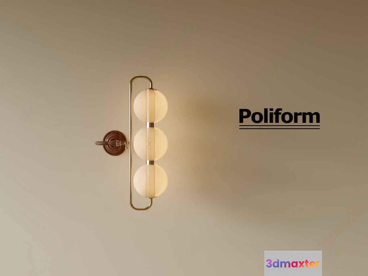 Gold Light Fixture 3D Model - 4746 - CORONA Render