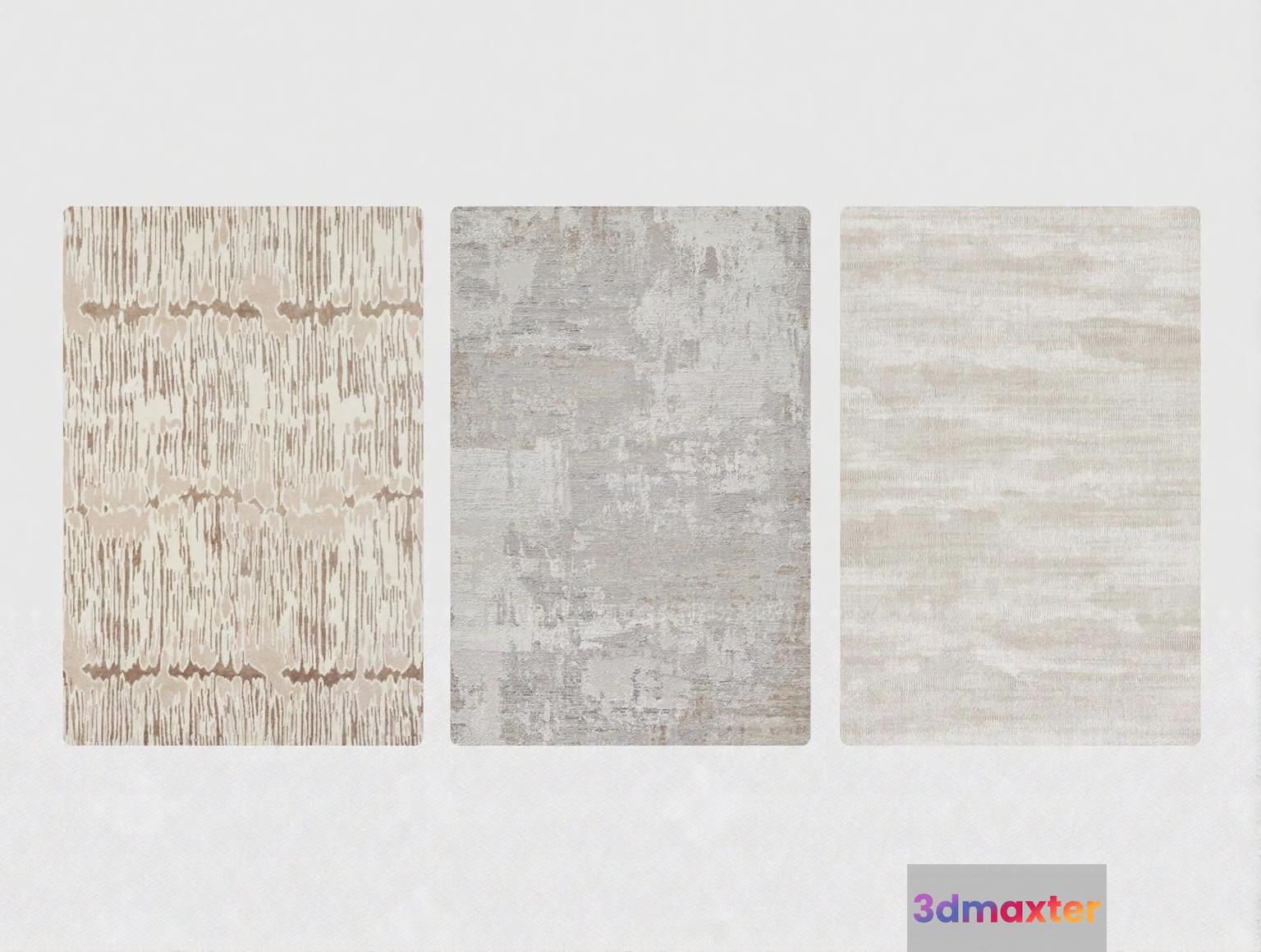 Three Rugs 3D Model - 17871 - VRAY Render