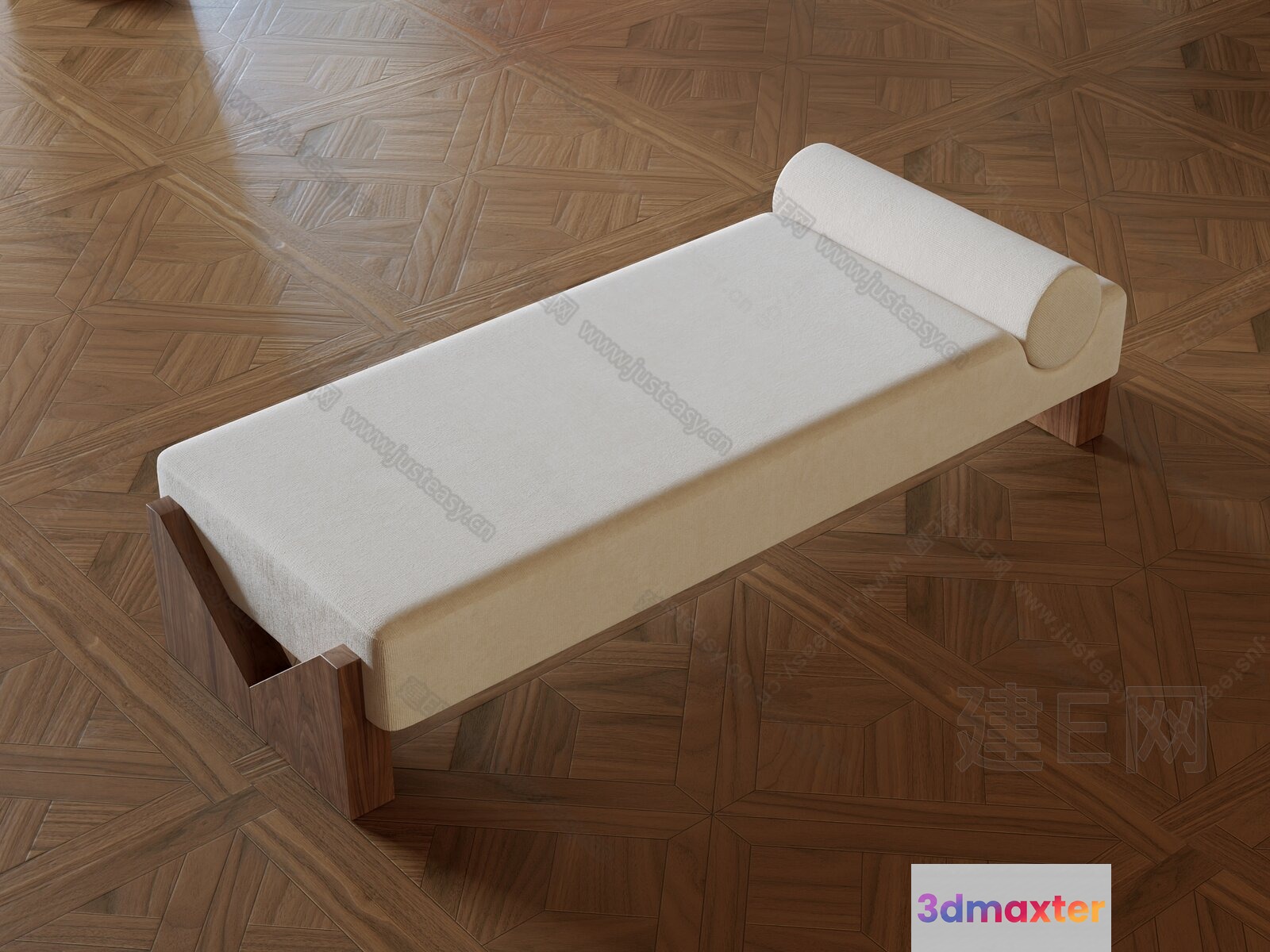 A White Daybed 3D Model - 9601 - CORONA Render