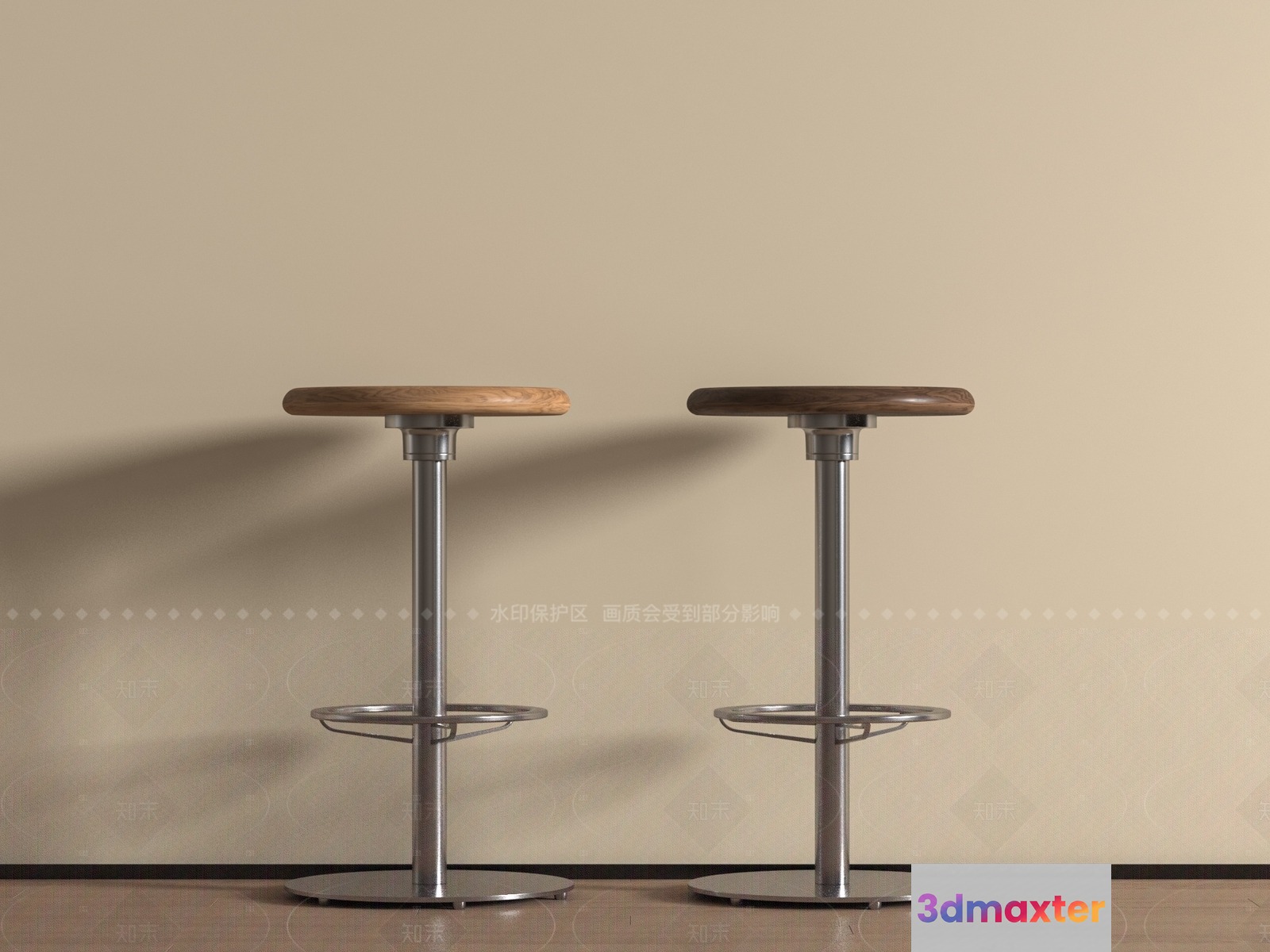 Modern Bar Stools 3D Model - 10410 - VRAY Render
