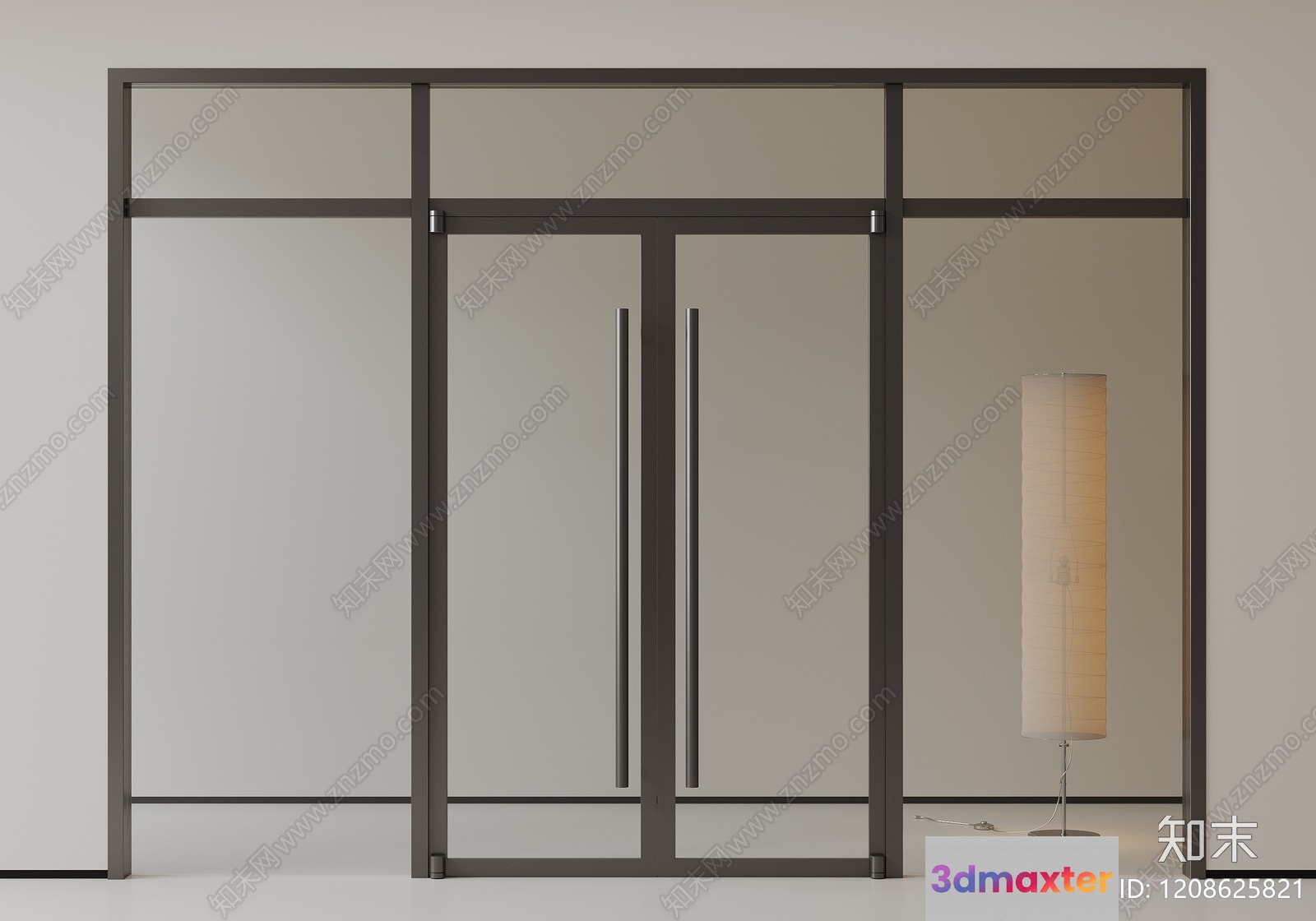 Modern Sliding Door System 3D Model - 8923 - CORONA Render
