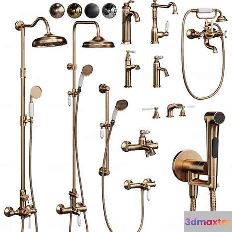 Gold Shower Head 3D Model - 11758 - VRAY Render