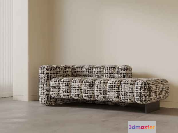 Modern Woven Sofa 3D Model - 11440 - VRAY Render