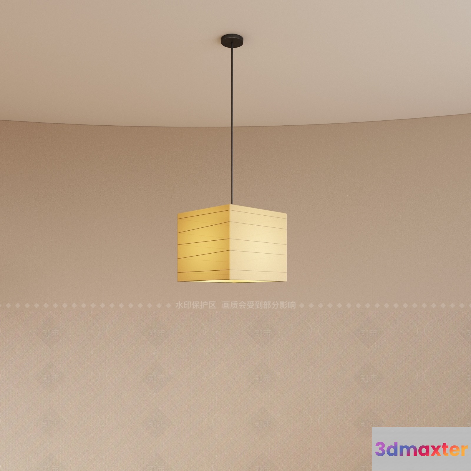 Gold Light Fixture 3D Model - 17453 - VRAY Render