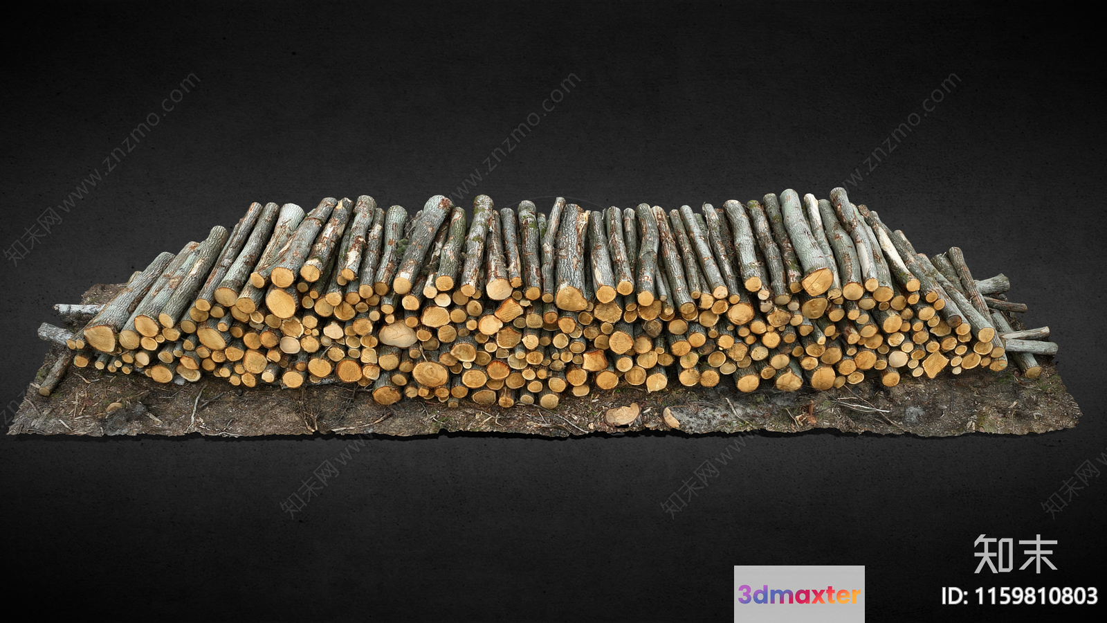 A Stack Of Firewood 3D Model - 23743 - VRAY Render