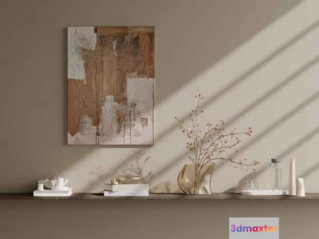 Abstract Painting 3D Model - 13239 - VRAY Render
