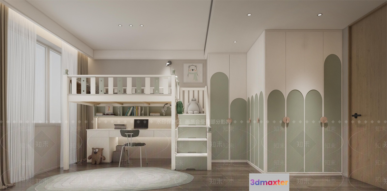 Cozy Bedroom 3D Model - 21010 - VRAY Render