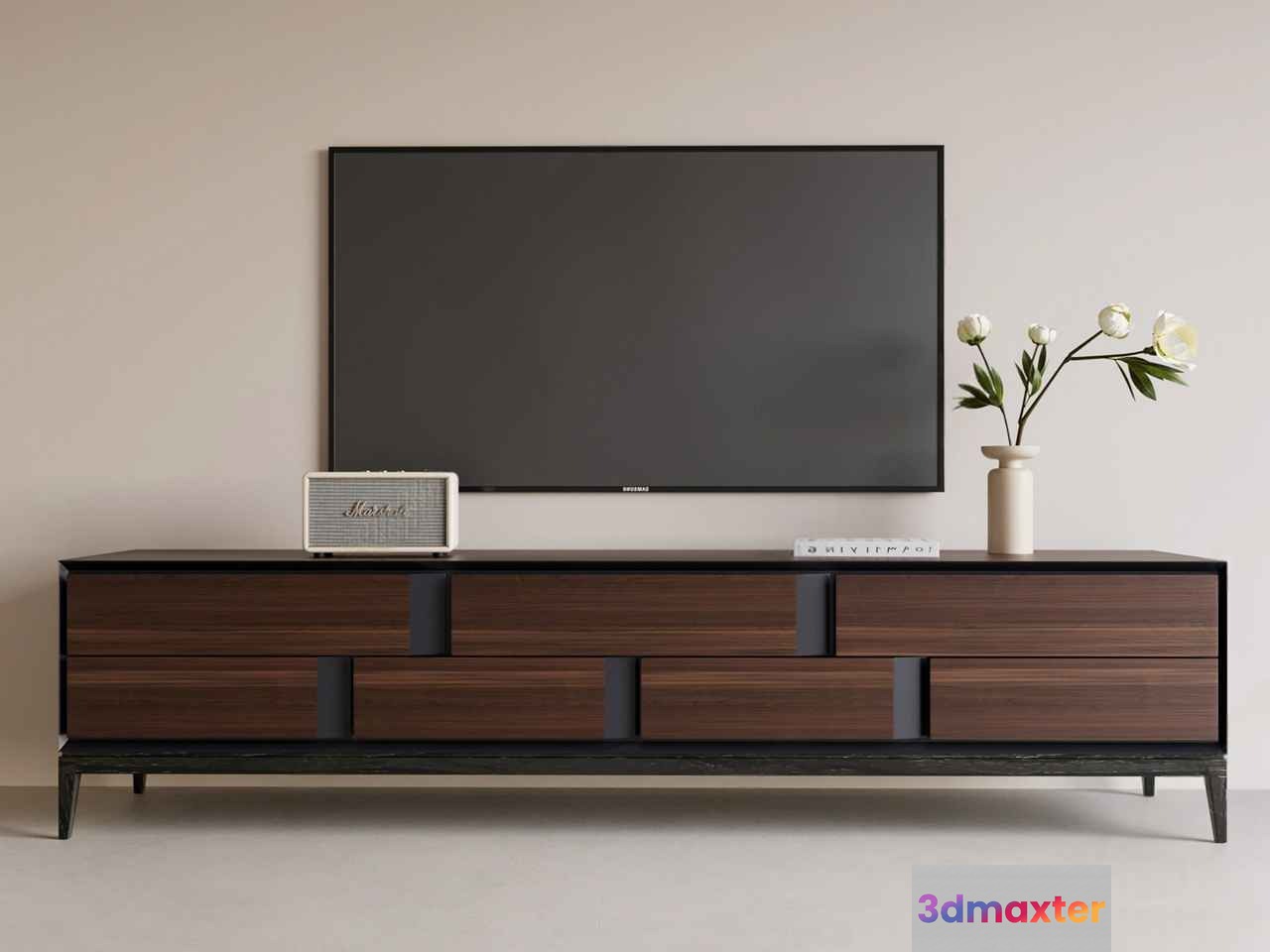 Modern Tv Stand 3D Model - 15582 - CORONA Render