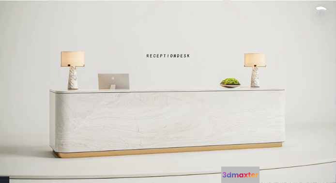 Modern Reception Desk 3D Model - 7267 - VRAY Render