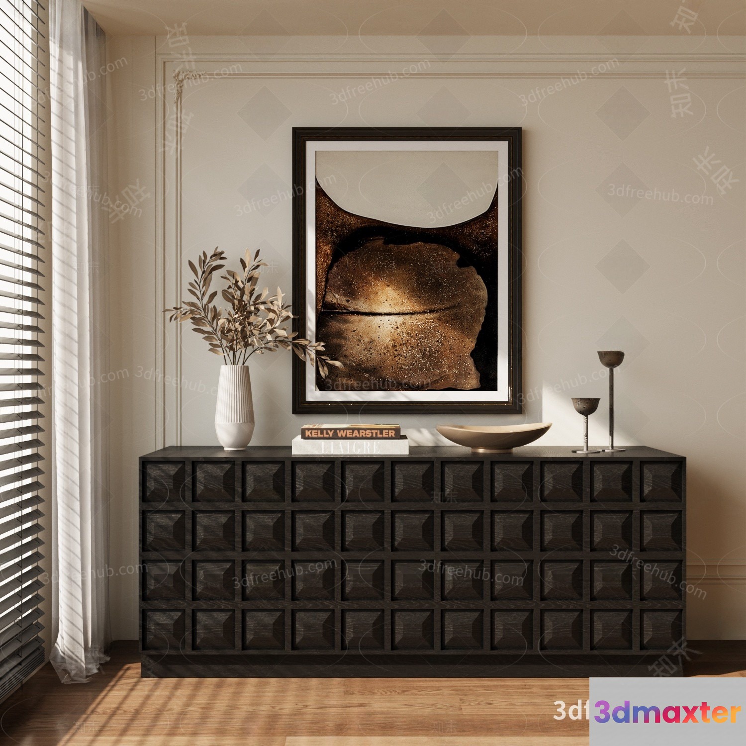 Modern Living Room 3D Model - 22667 - VRAY Render