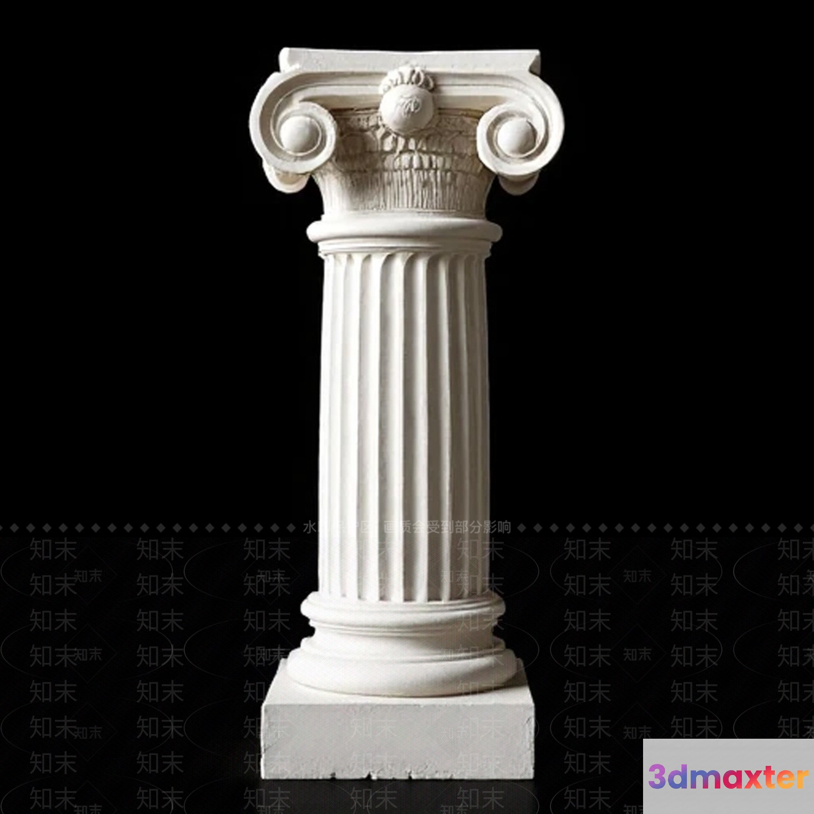 Ancient Greek Column 3D Model - 9857 - VRAY Render