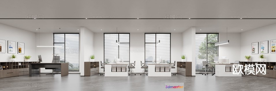 Office Space 3D Model - 14808 - CORONA Render
