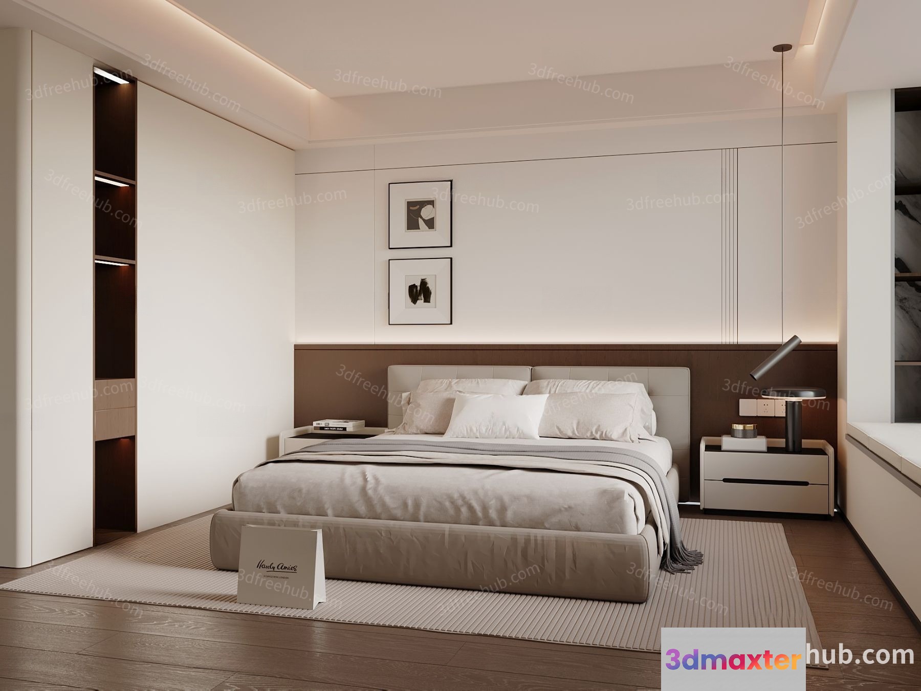 Modern Apartment Interior 3D Model - 18922 - VRAY Render