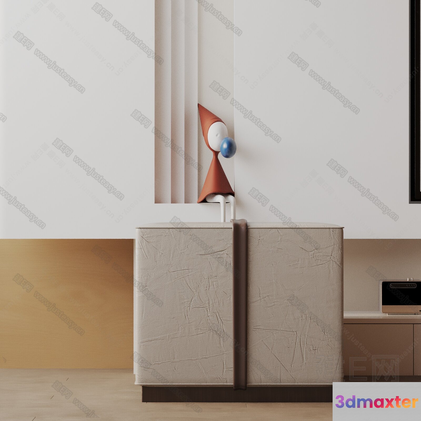 Modern Abstract Decor 3D Model - 11837 - VRAY Render