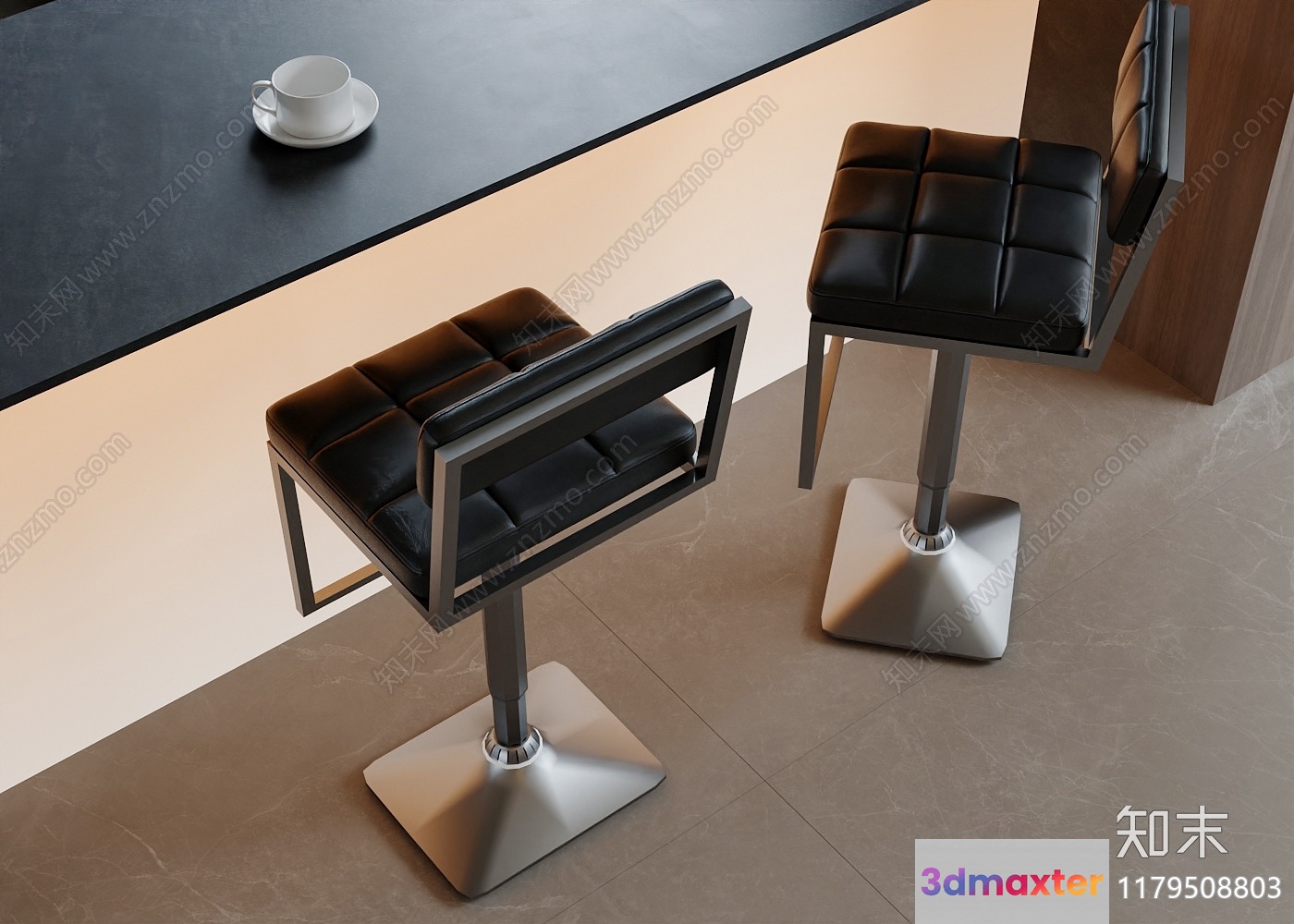 Modern Office Furniture 3D Model - 8624 - VRAY Render