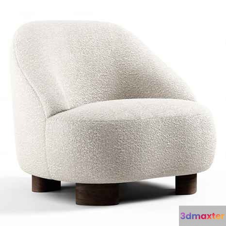 White Sherpa Chair 3D Model - 6406 - VRAY Render