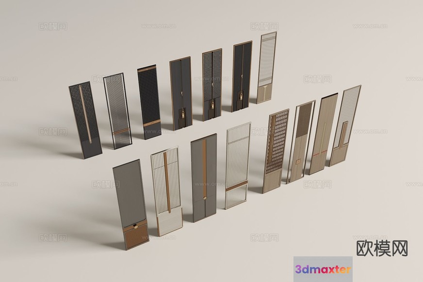 A Collection Of Doors 3D Model - 6258 - CORONA Render