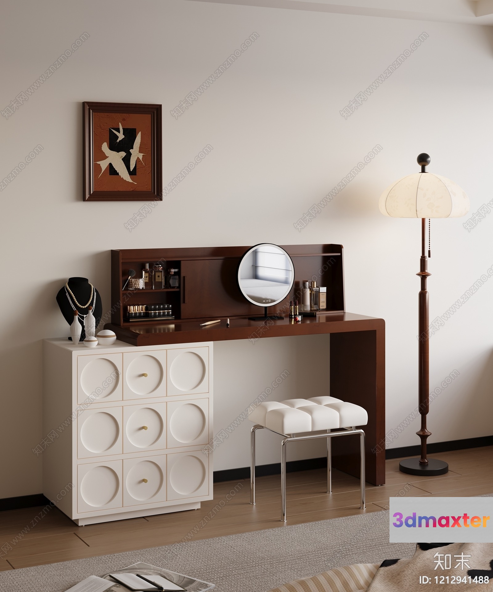 Modern Dressing Room 3D Model - 17750 - VRAY Render