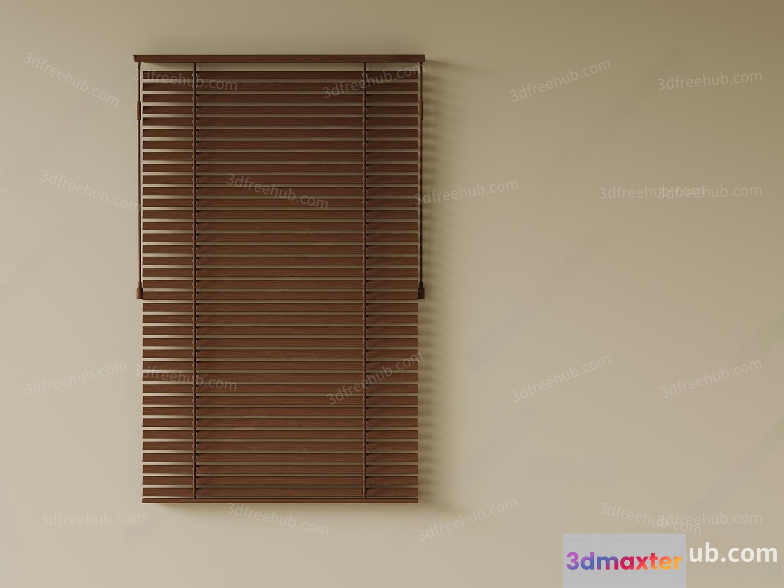 Wooden Blinds 3D Model - 19322 - VRAY Render