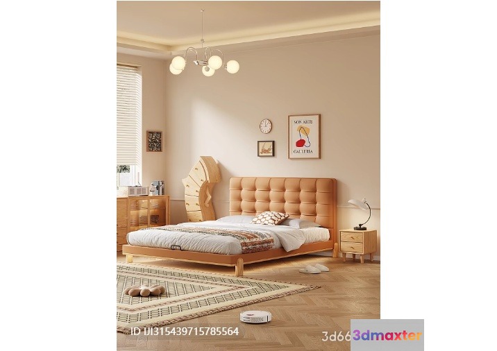 Cozy Bedroom 3D Model - 9440 - VRAY Render