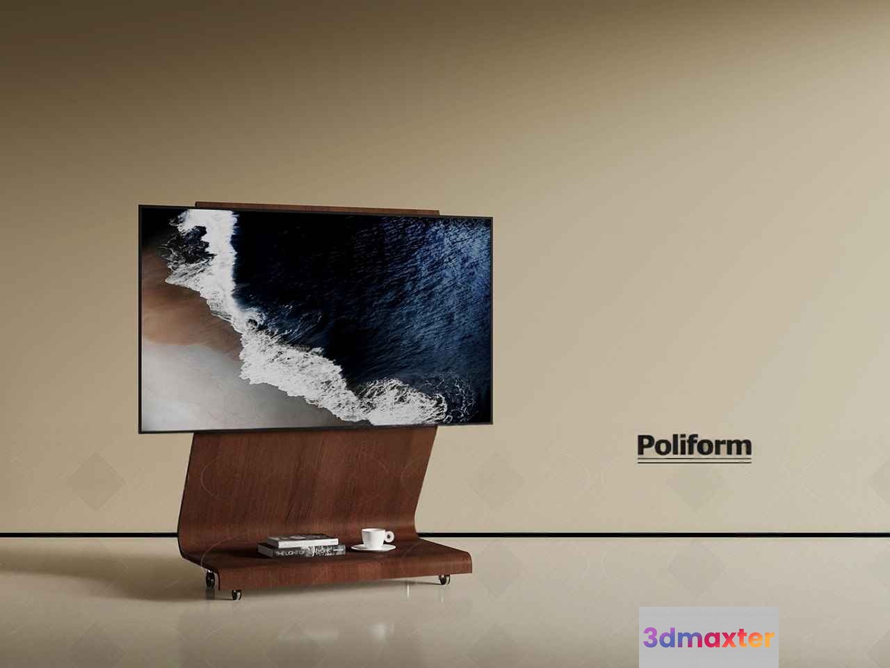 Modern Tv Stand 3D Model - 16705 - VRAY Render
