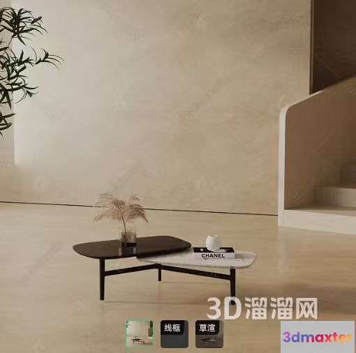 Modern Living Room 3D Model - 22934 - VRAY Render