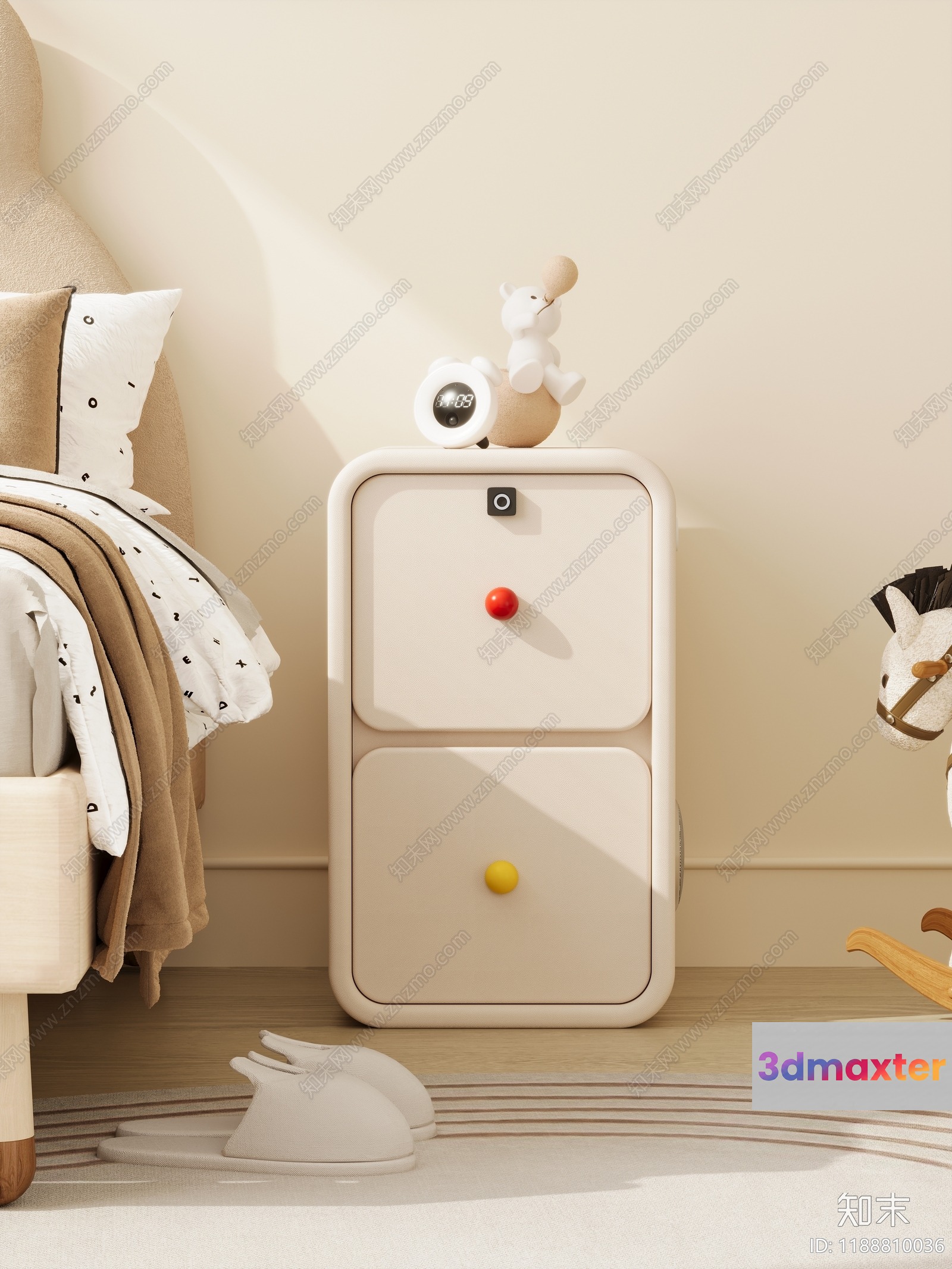 Cozy Children'S Bedroom 3D Model - 8169 - VRAY Render