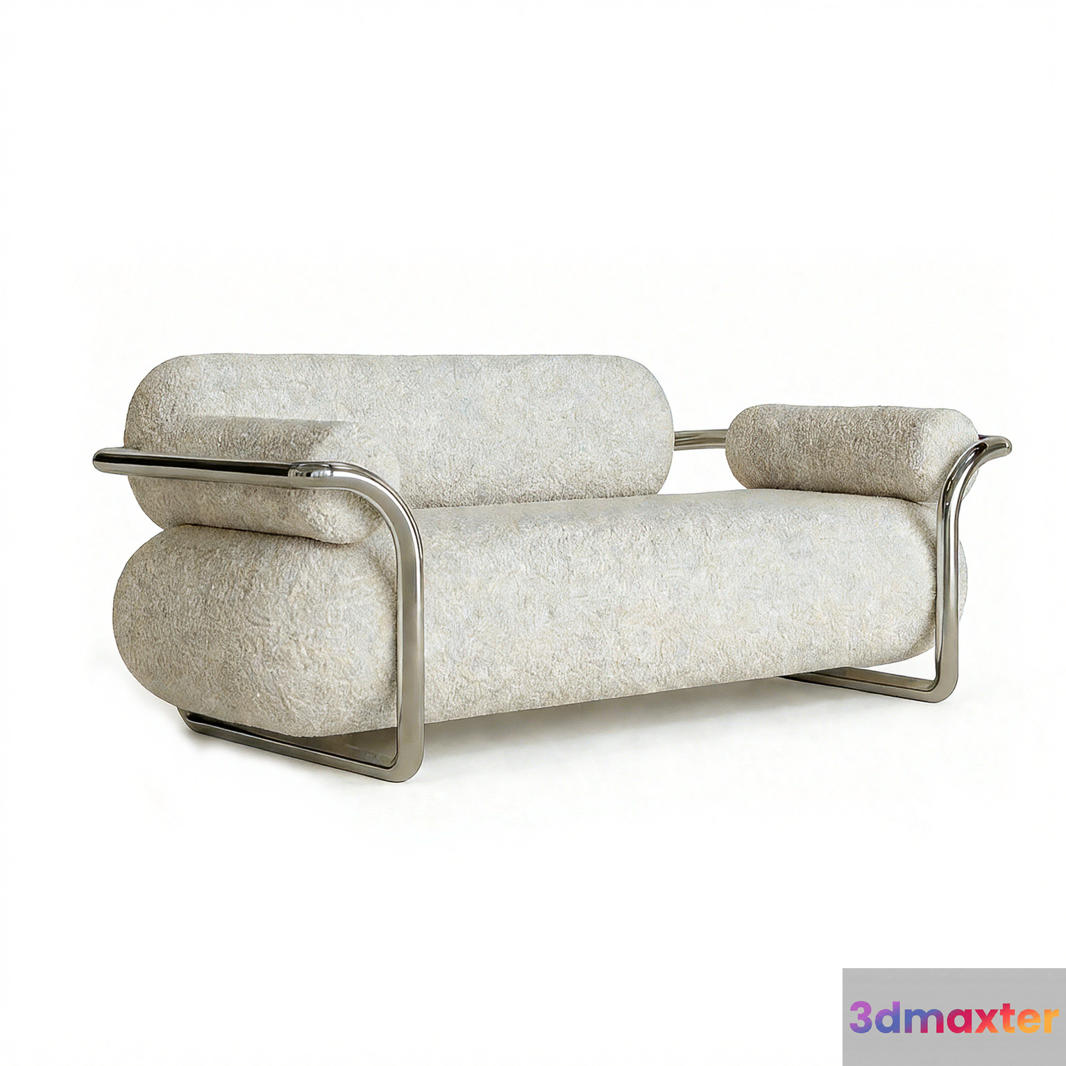 Modern Cream Sofa 3D Model - 23075 - VRAY Render