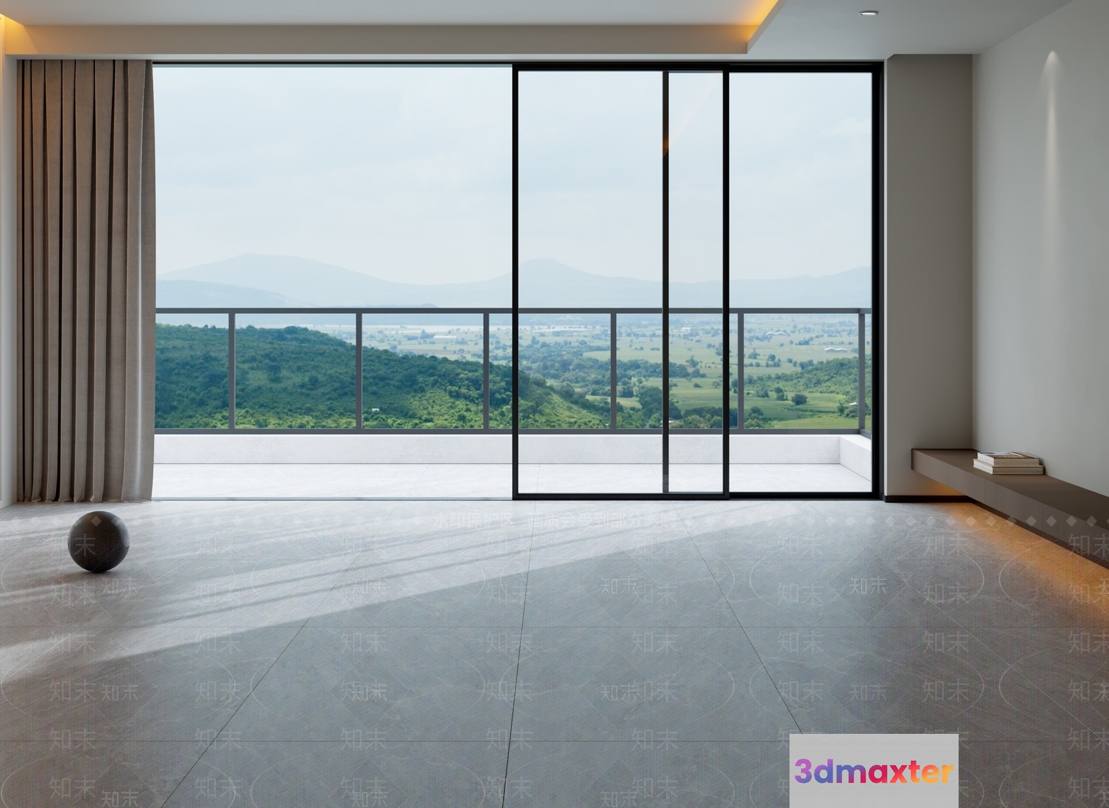 Modern Living Room 3D Model - 20122 - VRAY Render