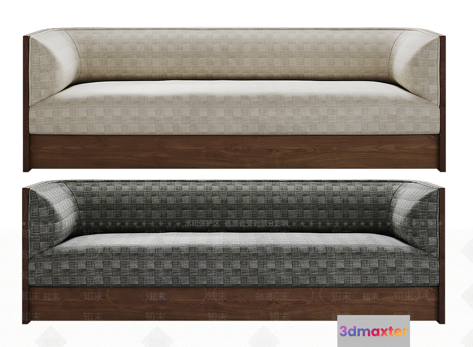 Two Couches 3D Model - 7836 - VRAY Render
