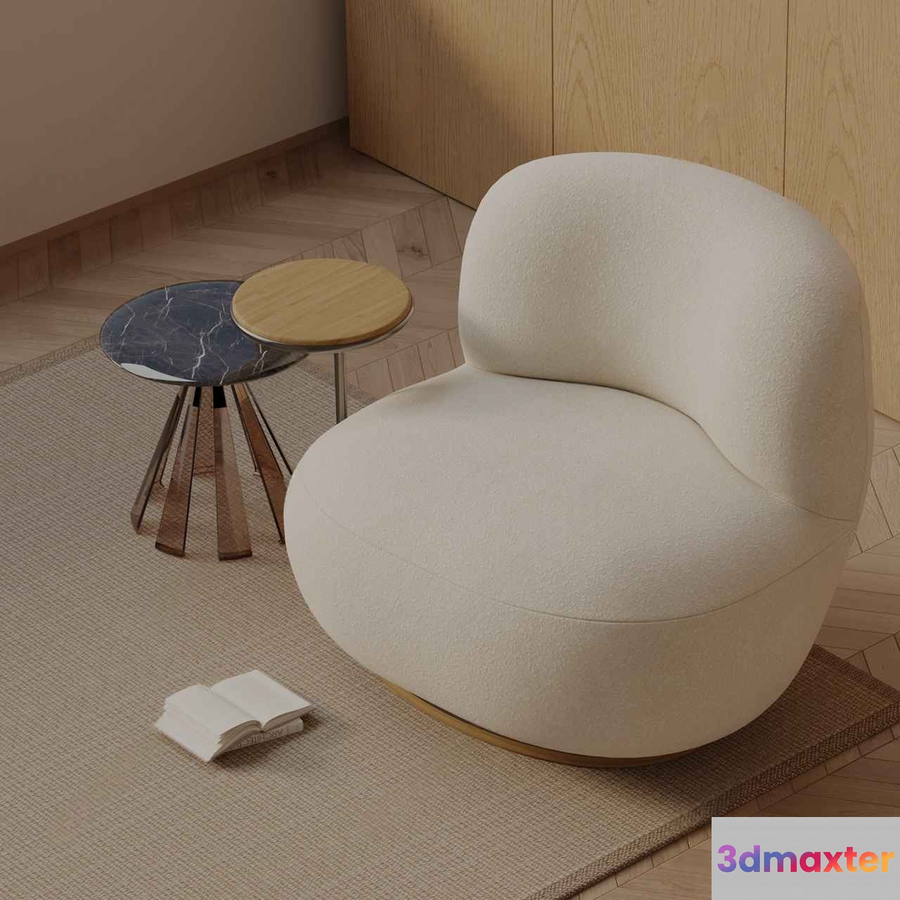 Cozy Living Room 3D Model - 12400 - VRAY Render