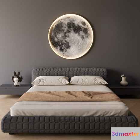 Cozy Bedroom 3D Model - 9126 - CORONA Render