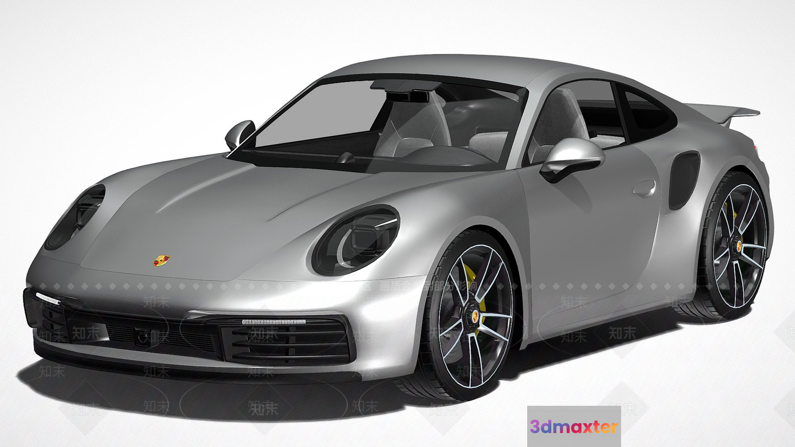 A Silver Sports Car 3D Model - 18862 - VRAY Render