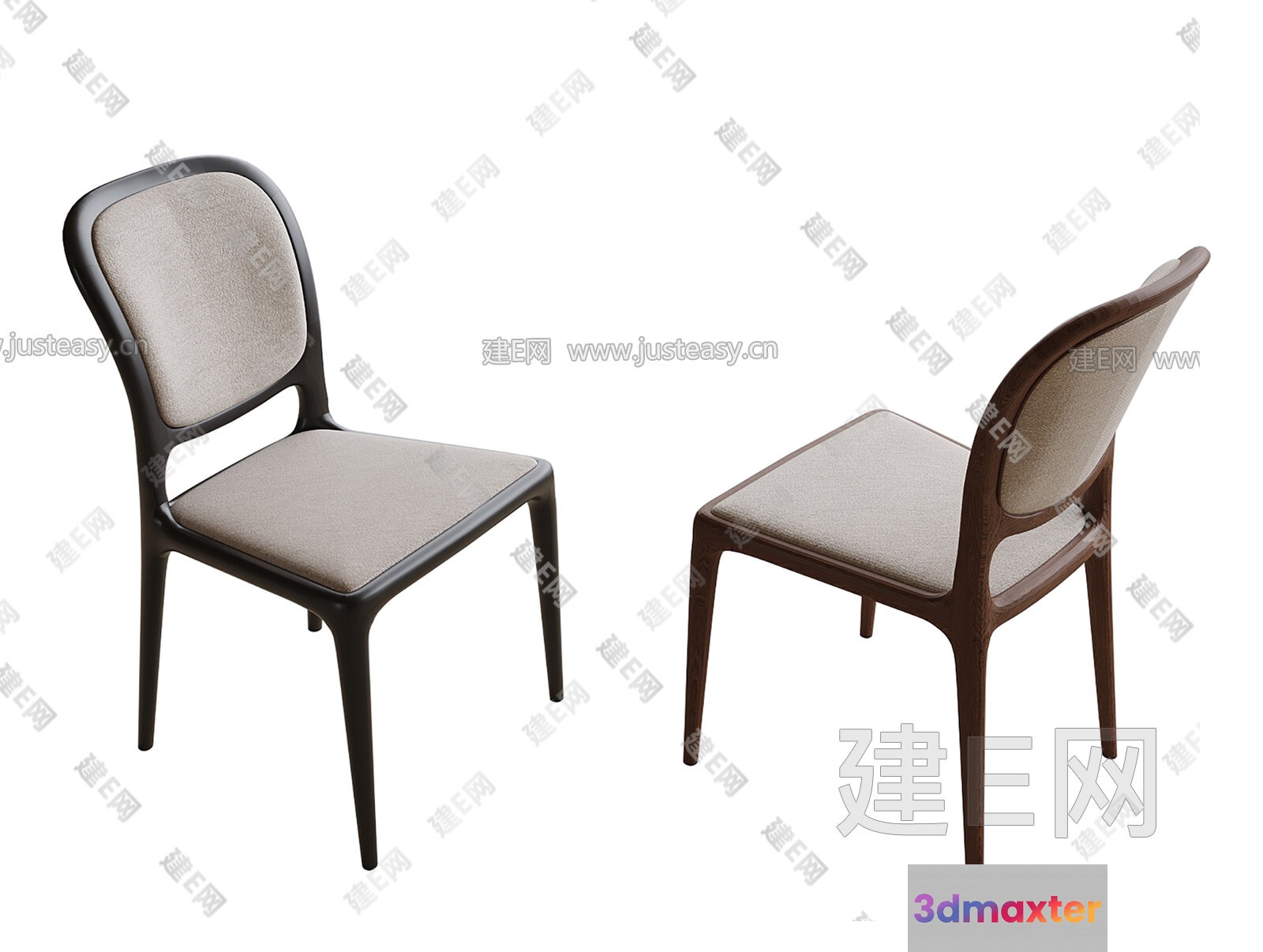 Wooden Dining Chair 3D Model - 7287 - VRAY Render
