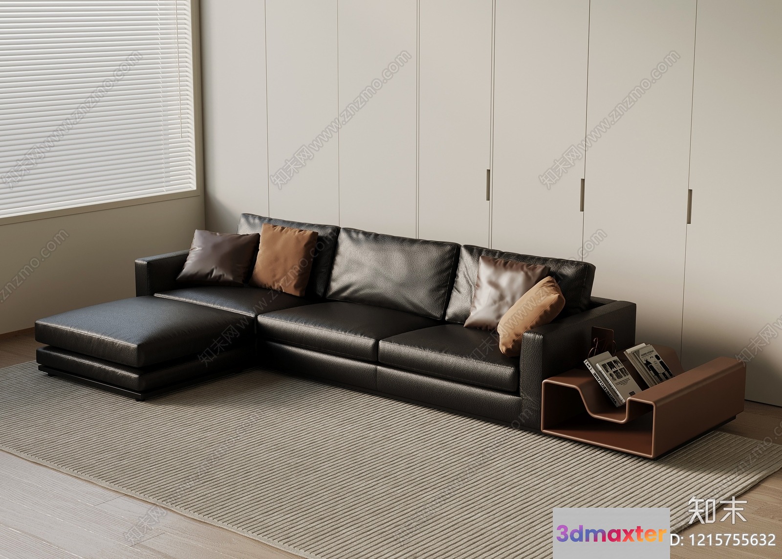 Modern Living Room 3D Model - 11615 - VRAY Render