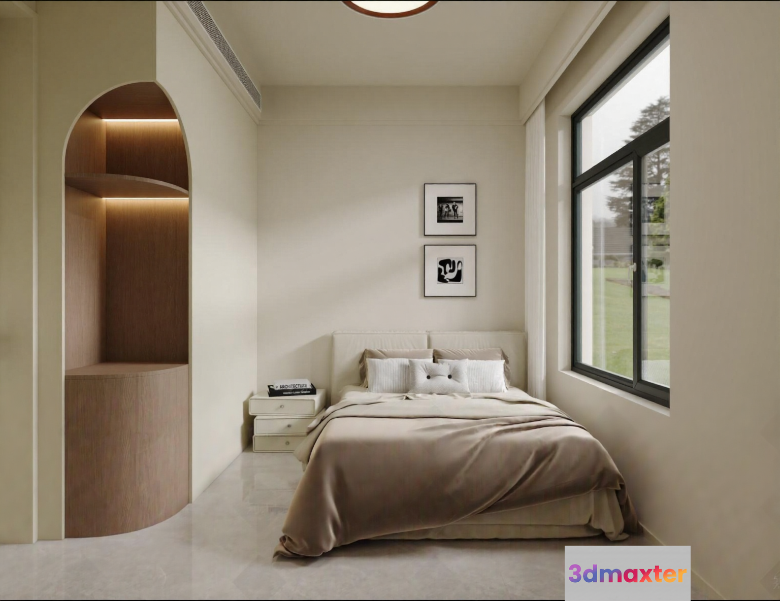 Cozy Bedroom 3D Model - 6646 - CORONA Render