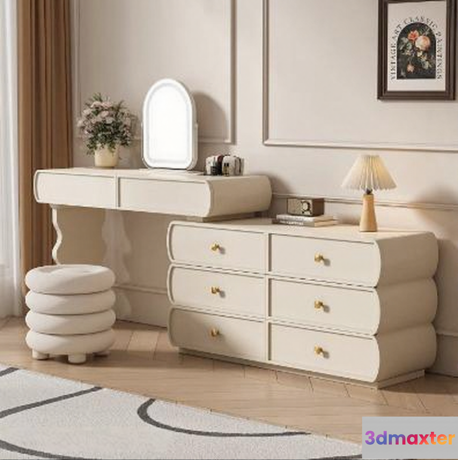 Modern Dresser 3D Model - 4744 - VRAY Render
