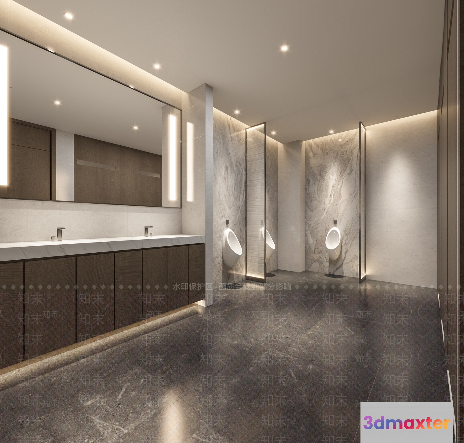 Modern Bathroom Fixtures 3D Model - 3602 - VRAY Render
