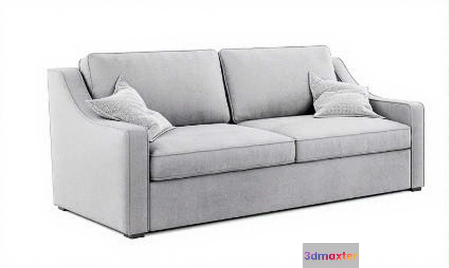 Light Grey Sofa 3D Model - 11990 - CORONA Render