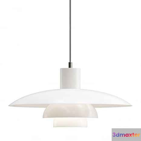 Modern White Pendant Light 3D Model - 10503 - VRAY Render