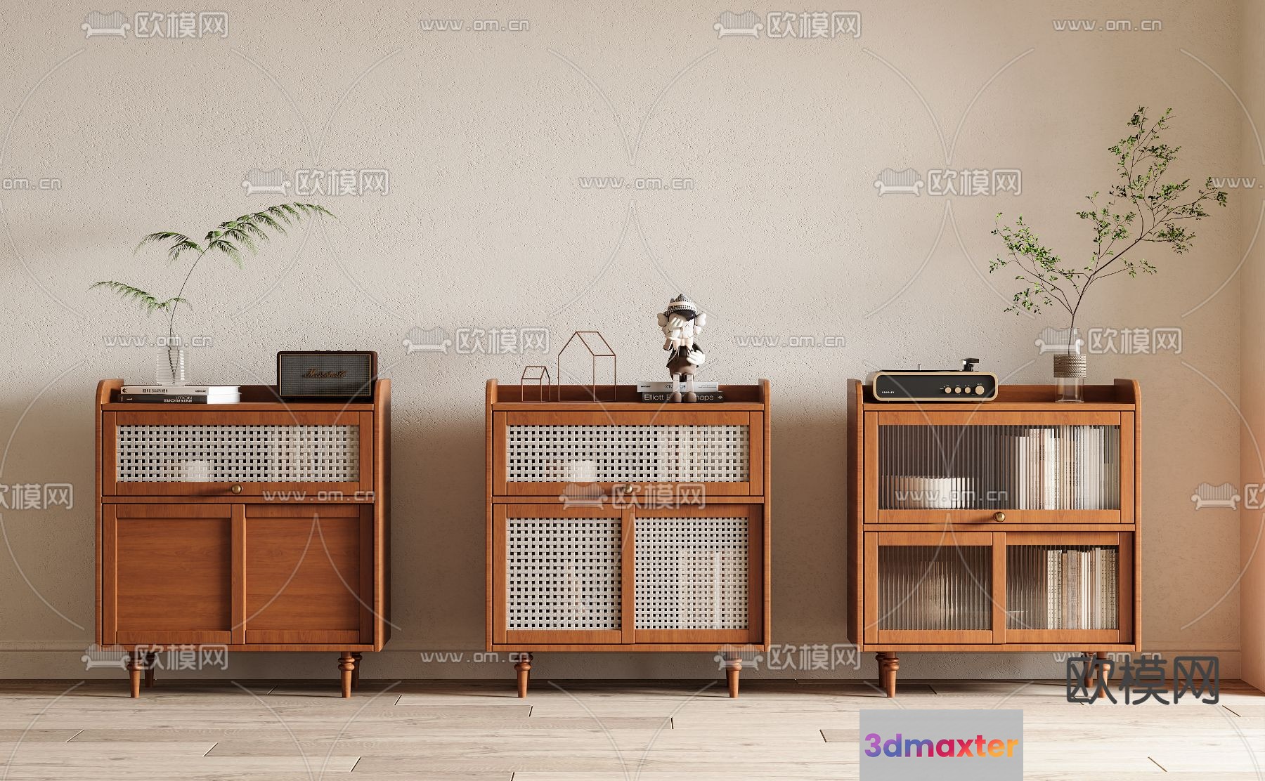Mid-Century Modern Furniture 3D Model - 17097 - VRAY Render