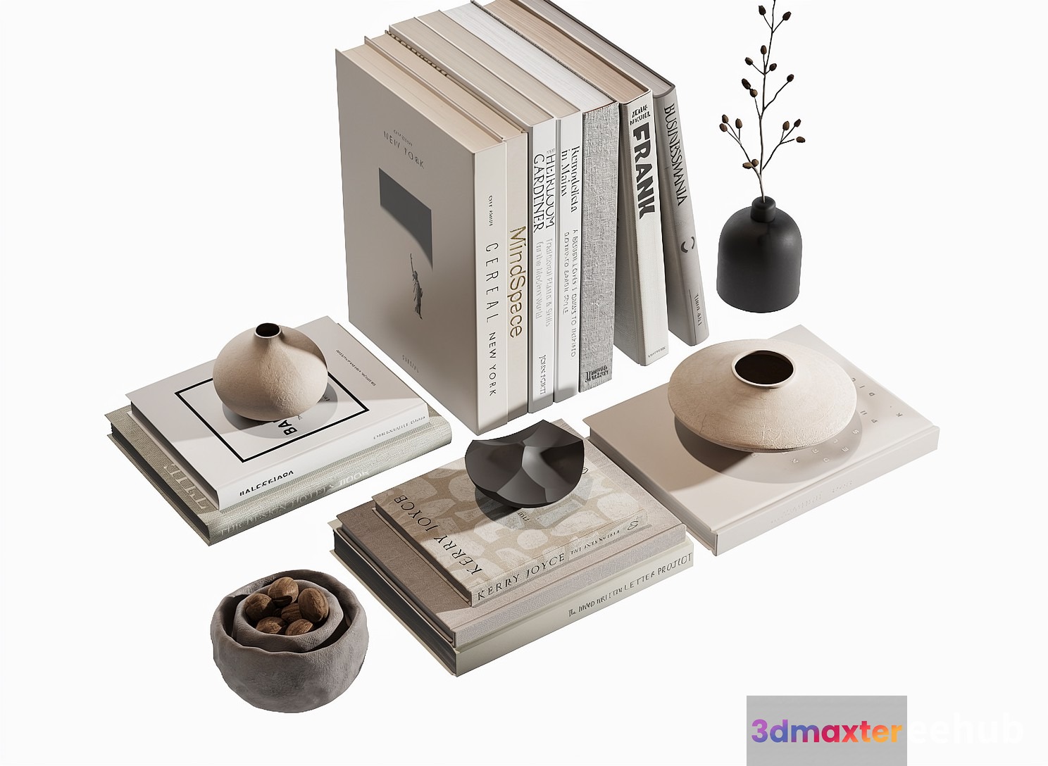 Modern Decorative Items 3D Model - 23635 - VRAY Render